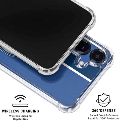 MLB Toronto Blue Jays Split Galaxy S25 FE Clear Case