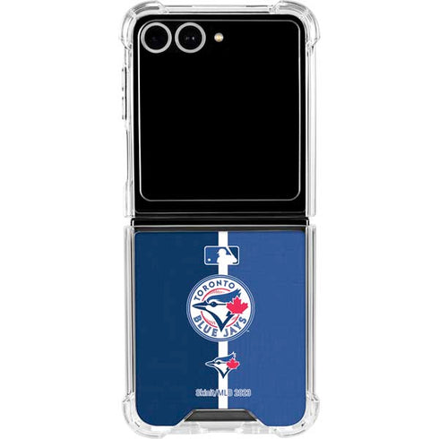 MLB Toronto Blue Jays Split Galaxy Z Flip7 Clear Case