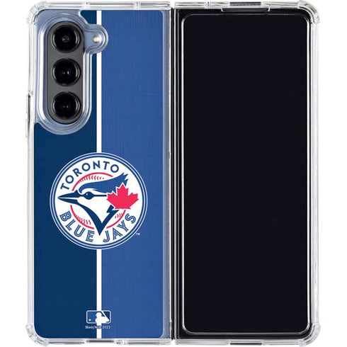 MLB Toronto Blue Jays Split Galaxy Z Fold5 5G Clear Case