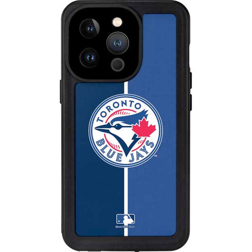 MLB Toronto Blue Jays Split iPhone 15 Pro Waterproof Case