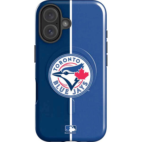 MLB Toronto Blue Jays Split iPhone 16 Plus Magsafe Impact Case
