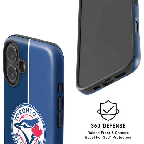 MLB Toronto Blue Jays Split iPhone 16 Plus Magsafe Impact Case