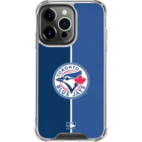 MLB Toronto Blue Jays Split iPhone 16 Pro Clear Case