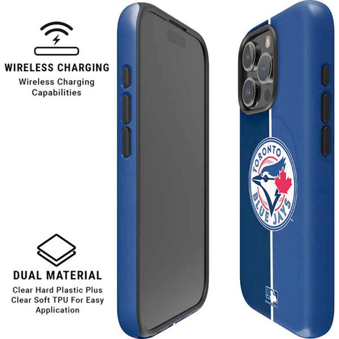 MLB Toronto Blue Jays Split iPhone 16 Pro Magsafe Impact Case