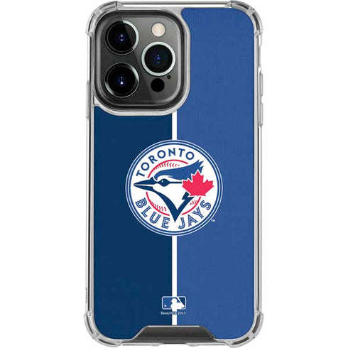 MLB Toronto Blue Jays Split iPhone 16 Pro Max Clear Case