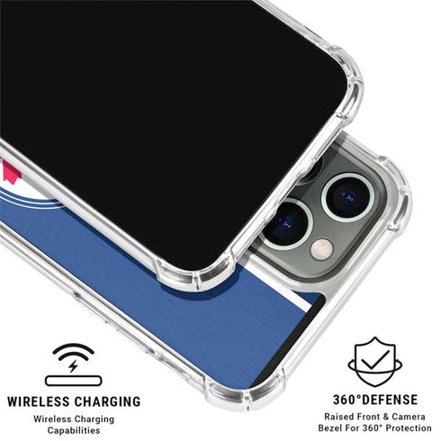 MLB Toronto Blue Jays Split iPhone 16 Pro Max Clear Case