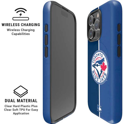 MLB Toronto Blue Jays Split iPhone 16 Pro Max Magsafe Impact Case