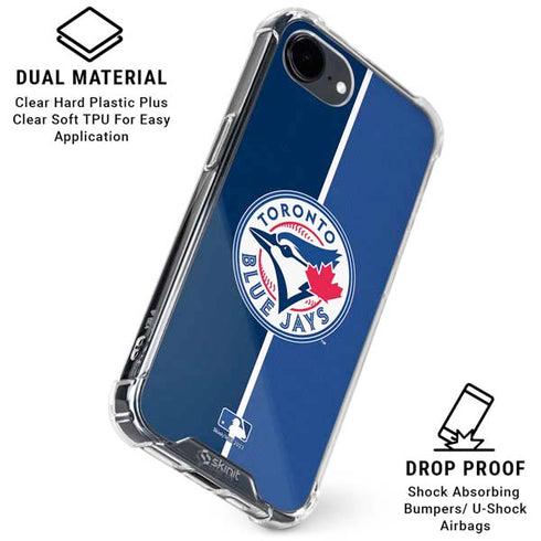 MLB Toronto Blue Jays Split iPhone 16e Clear Case