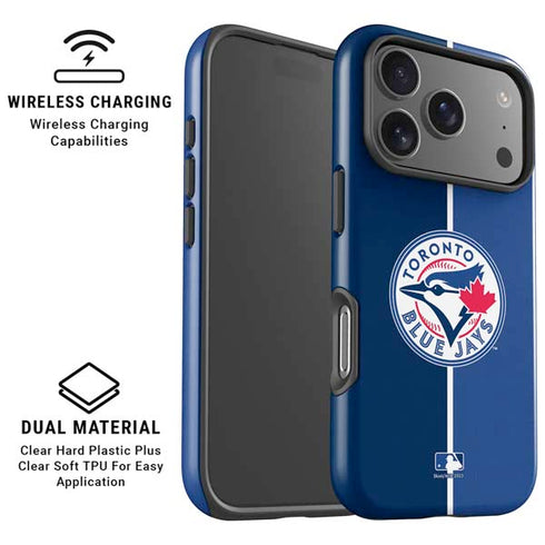 MLB Toronto Blue Jays Split iPhone 17 Pro Max Magsafe Impact Case