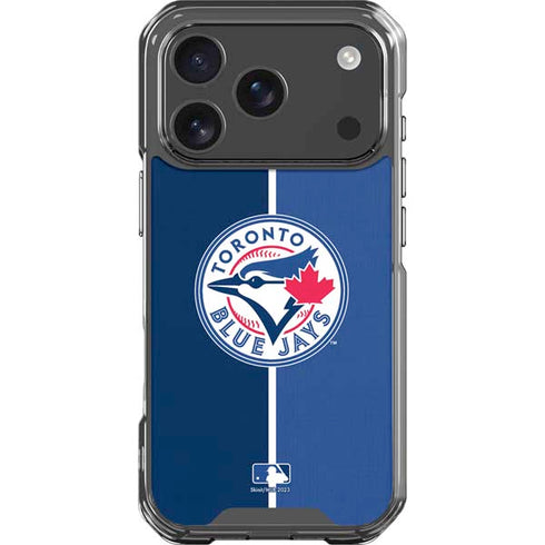 MLB Toronto Blue Jays Split iPhone 18 Pro Clear Case