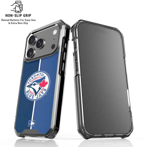 MLB Toronto Blue Jays Split iPhone 18 Pro Clear Case