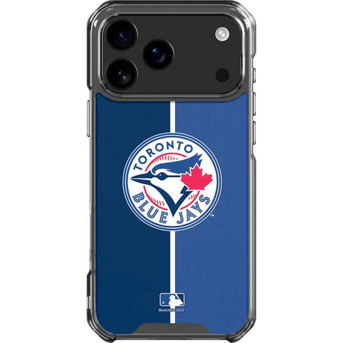 MLB Toronto Blue Jays Split iPhone 18 Pro Max Clear Case