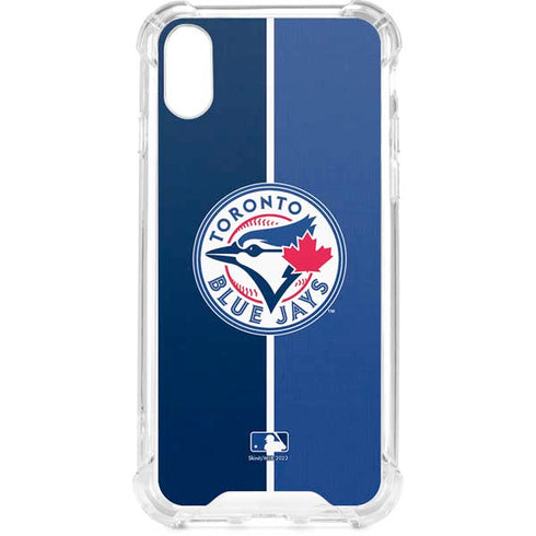 MLB Toronto Blue Jays Split iPhone XS Clear Case