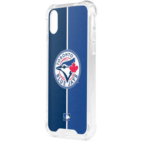 MLB Toronto Blue Jays Split iPhone XS Clear Case