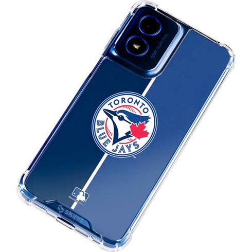MLB Toronto Blue Jays Split Moto G 5G (2024) Clear Case