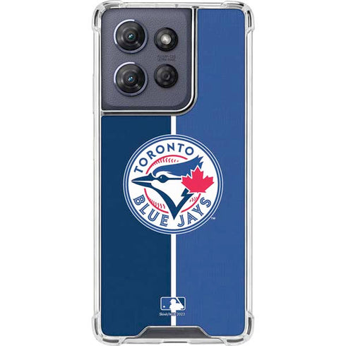 MLB Toronto Blue Jays Split Moto G Play 5G (2025) Clear Case
