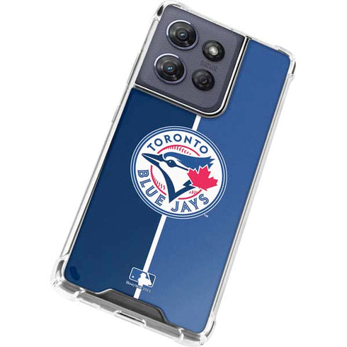 MLB Toronto Blue Jays Split Moto G Play 5G (2025) Clear Case