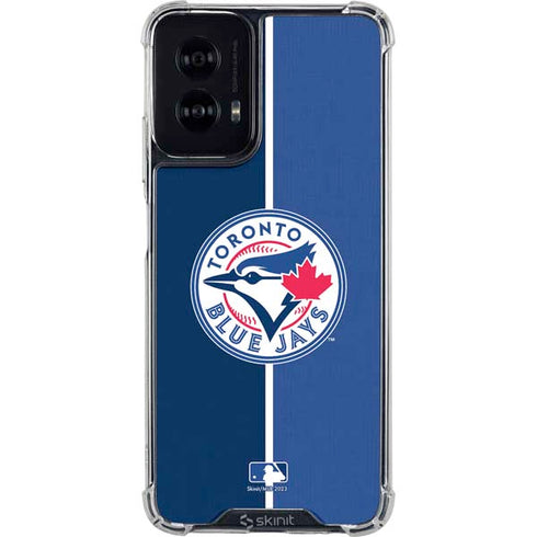 MLB Toronto Blue Jays Split Moto G Power 5G (2024) Clear Case