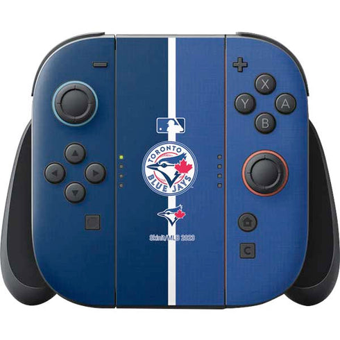 MLB Toronto Blue Jays Split Nintendo Switch 2 (2025) Joy-Con Controller Skin