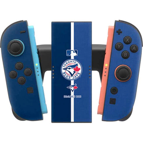 MLB Toronto Blue Jays Split Nintendo Switch 2 (2025) Joy-Con Controller Skin