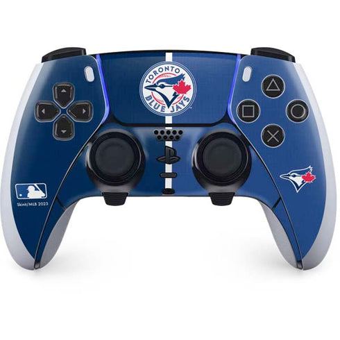 MLB Toronto Blue Jays Split PS5 DualSense Edge Pro Controller Skin