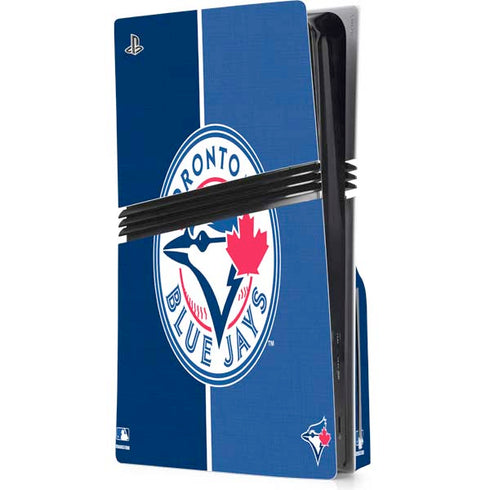 MLB Toronto Blue Jays Split PS5 Pro Disk Console Skin