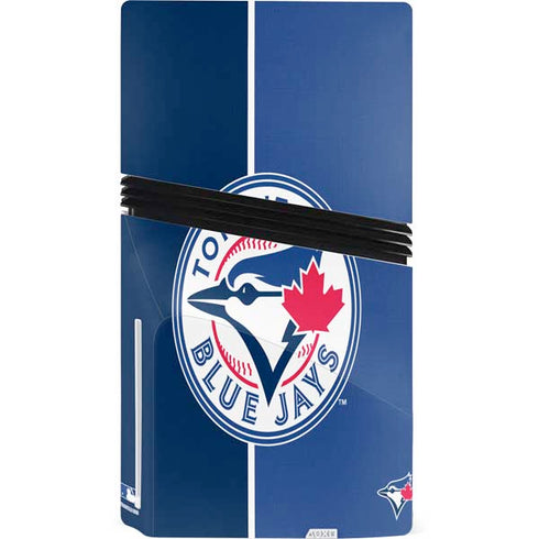 MLB Toronto Blue Jays Split PS5 Pro Disk Console Skin