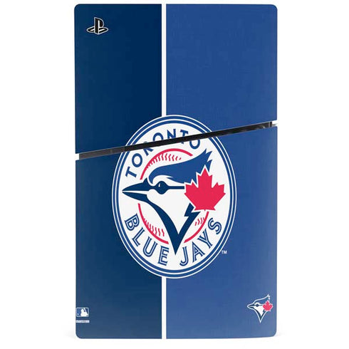 MLB Toronto Blue Jays Split PS5 Slim Digital Edition Console Skin