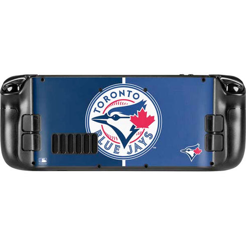 MLB Toronto Blue Jays Split Steam Deck Handheld Gaming Computer OLED Skin