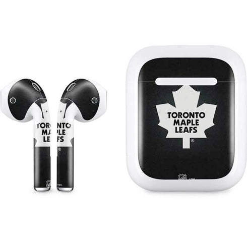 NHL Toronto Maple Leafs Black Background Apple AirPods Skin