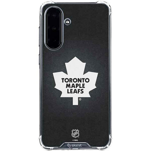 NHL Toronto Maple Leafs Black Background Galaxy A36 5G Clear Case