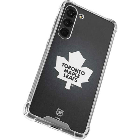 NHL Toronto Maple Leafs Black Background Galaxy S24 FE Clear Case