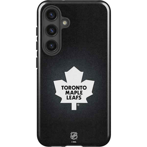 NHL Toronto Maple Leafs Black Background Galaxy S25 Impact Case