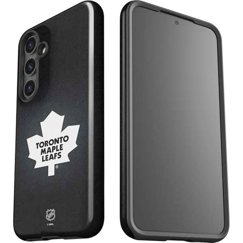 NHL Toronto Maple Leafs Black Background Galaxy S25 Impact Case
