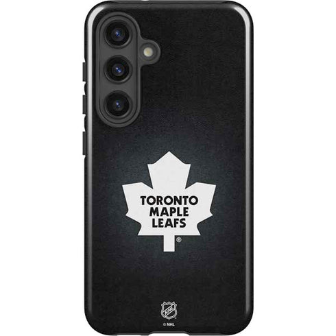 NHL Toronto Maple Leafs Black Background Galaxy S25 Plus Impact Case