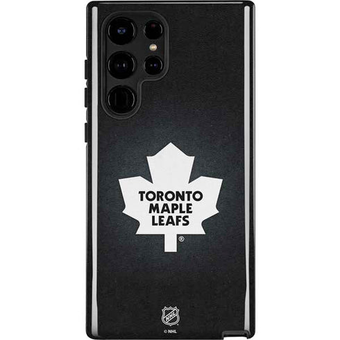 NHL Toronto Maple Leafs Black Background Galaxy S25 Ultra Impact Case