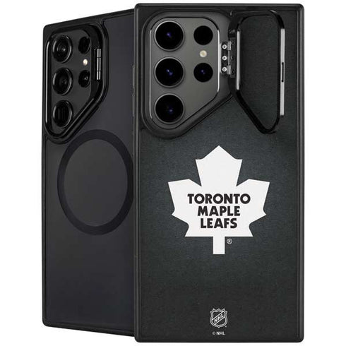 NHL Toronto Maple Leafs Black Background Galaxy S25 Ultra Kickstand Case