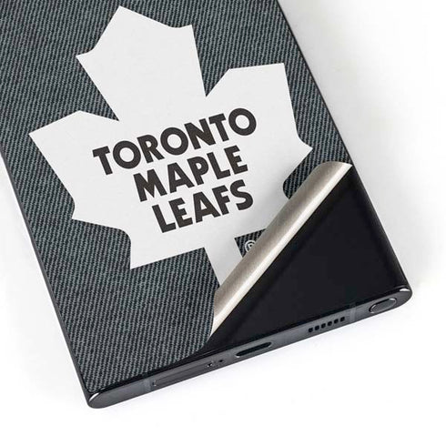NHL Toronto Maple Leafs Black Background Galaxy S25 Ultra Skin