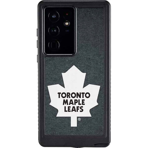 NHL Toronto Maple Leafs Black Background Galaxy S24 Ultra Waterproof Case