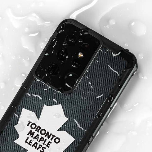 NHL Toronto Maple Leafs Black Background Galaxy S24 Ultra Waterproof Case