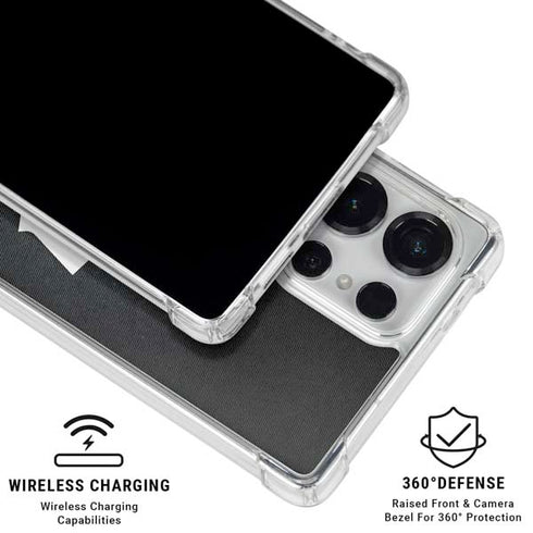 NHL Toronto Maple Leafs Black Background Galaxy S25 Ultra Clear Case