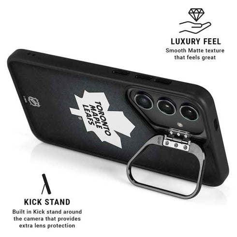 NHL Toronto Maple Leafs Black Background Galaxy S26 Kickstand Case