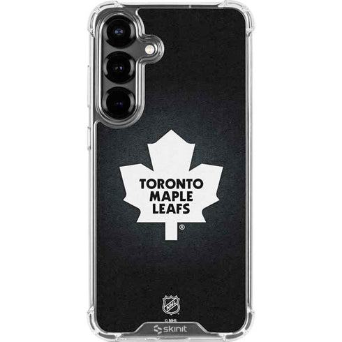 NHL Toronto Maple Leafs Black Background Galaxy S26 Plus Clear Case