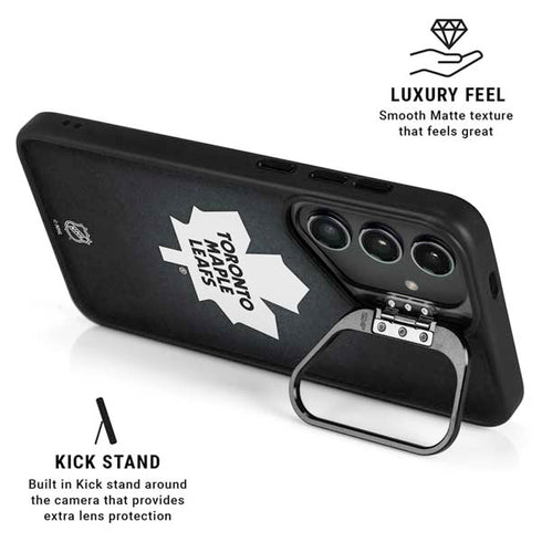 NHL Toronto Maple Leafs Black Background Galaxy S26 Ultra Kickstand Case