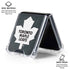 NHL Toronto Maple Leafs Black Background Galaxy Z Flip6 Clear Case