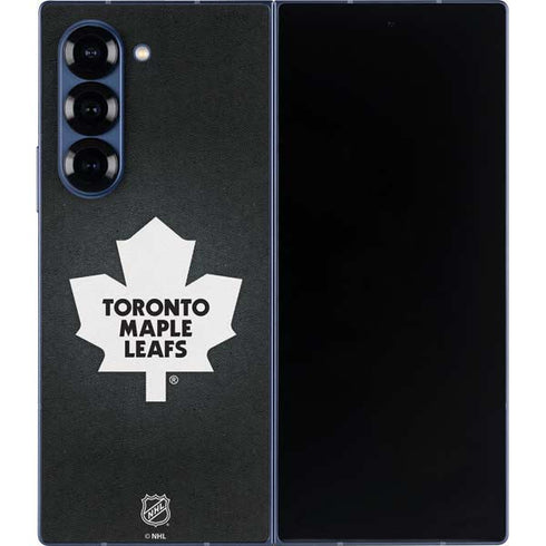 NHL Toronto Maple Leafs Black Background Galaxy Z Fold6 Skin