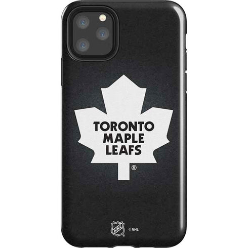 NHL Toronto Maple Leafs Black Background iPhone Cases