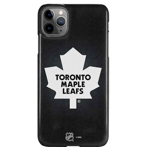 NHL Toronto Maple Leafs Black Background iPhone Cases
