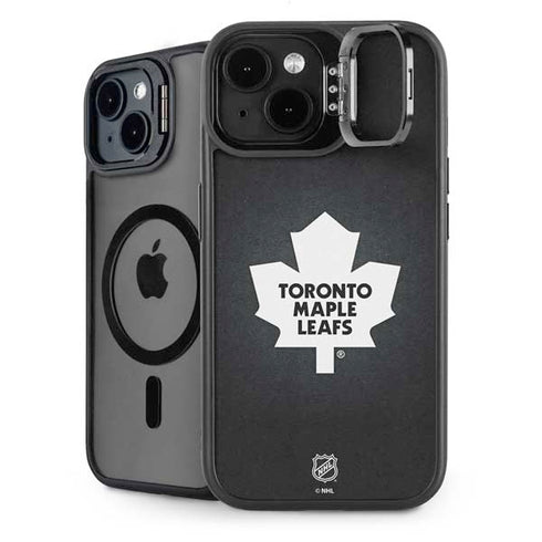 NHL Toronto Maple Leafs Black Background iPhone 15 Plus Kickstand Case