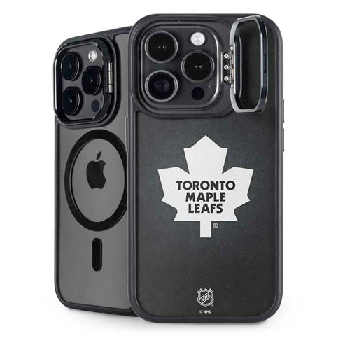 NHL Toronto Maple Leafs Black Background iPhone 15 Pro Kickstand Case
